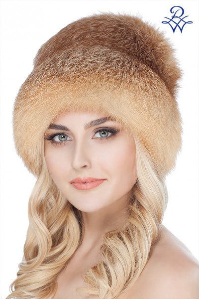 Головной убор меховой женский 217 Надя лиса красная от компании «Русская зима» Головной убор меховой женский 217 Надя лиса красная