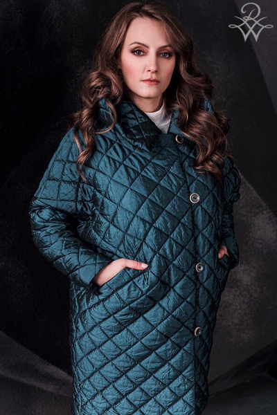 Куртка женская "Мишель" бирюза полиэстер полиамид от компании «Русская зима» Куртка женская "Мишель" бирюза полиэстер полиамид