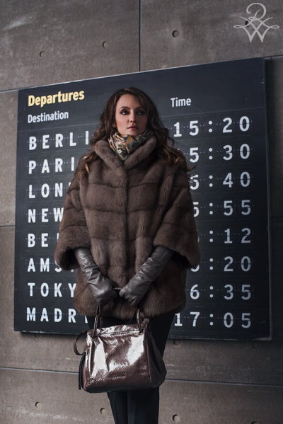 Норковая куртка поперечка 213 норка пастель капучино от компании «Русская зима» Норковая куртка поперечка 213 норка пастель капучино