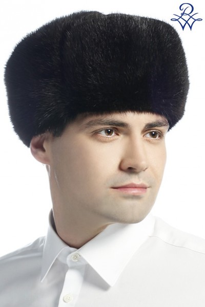 Головной убор меховой мужской шапка ушанка ондатра коричневая от компании «Русская зима» Головной убор меховой мужской шапка ушанка ондатра коричневая