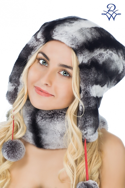 Головной убор меховой женский 2026 ушанка КЭТ rex rabbit от компании «Русская зима» Головной убор меховой женский 2026 ушанка КЭТ rex rabbit