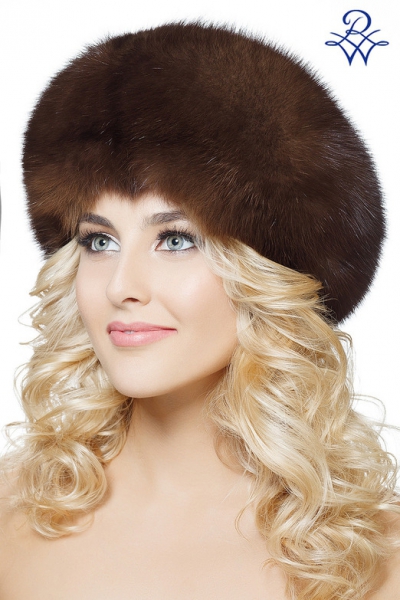 Шапка из соболя женская 011 Боярка меховая соболь натуральный, каракульча от компании «Русская зима» Шапка из соболя женская 011 Боярка меховая соболь натуральный, каракульча