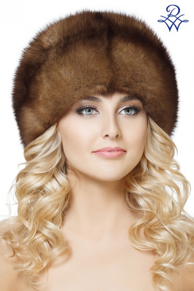 женская шапка из соболя 011 Боярка меховая соболь тёмный натуральный от компании «Русская зима» женская шапка из соболя 011 Боярка меховая соболь тёмный натуральный