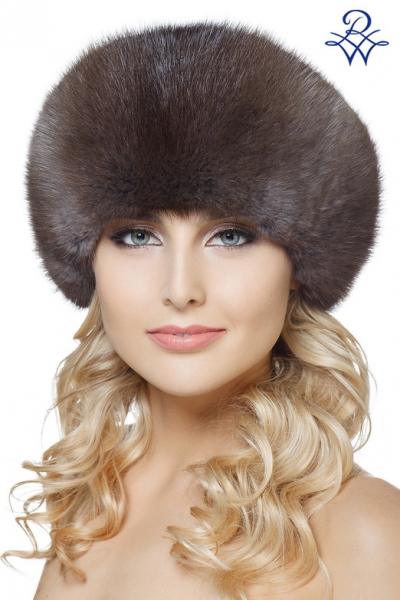 Шапка из ондатры женская Боярка 011 ондатра тонированная серая от компании «Русская зима» Шапка из ондатры женская Боярка 011 ондатра тонированная серая