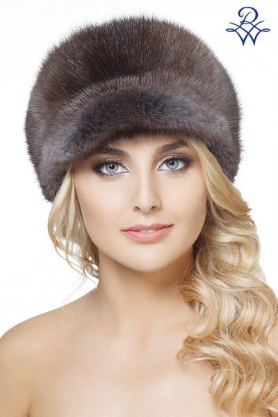 Меховая женская кепка из ондатры 365 Сонечка ондатра тонированная серая от компании «Русская зима» Меховая женская кепка из ондатры 365 Сонечка ондатра тонированная серая