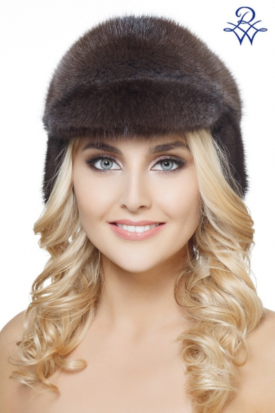 Головной убор меховой женский 012 Яна ондатра тонированная серая от компании «Русская зима» Головной убор меховой женский 012 Яна ондатра тонированная серая