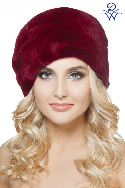 Шапка из кролика рэкс 43.11.015 кролик рэкс цветной от компании «Русская зима» Шапка из кролика рэкс 43.11.015 кролик рэкс цветной