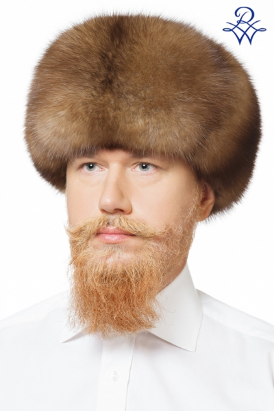Шапка ушанка мужская из соболя баргузинского натурального от компании «Русская зима» Шапка ушанка мужская из соболя баргузинского натурального