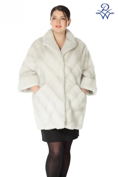 Пальто меховое женское 205 Б норка violet от компании «Русская зима» Пальто меховое женское 205 Б норка violet