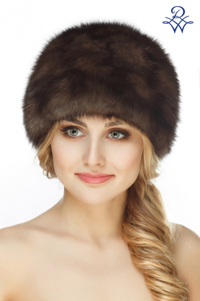Головной убор меховой S4 PT соболь перфорация тёмный от компании «Русская зима» Головной убор меховой S4 PT соболь перфорация тёмный