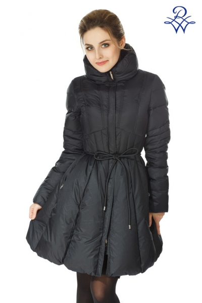 Пальто женское у159427 пух, перо, полиэстер синий от компании «Русская зима» Пальто женское у159427 пух, перо, полиэстер синий