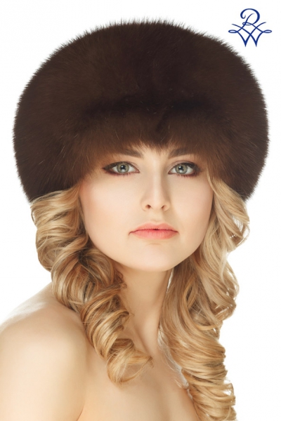 Головной убор меховой женский 011 Боярка соболь тёмный, каракульча коричневая от компании «Русская зима» Головной убор меховой женский 011 Боярка соболь тёмный, каракульча коричневая