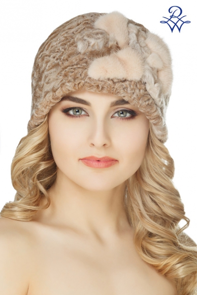 Головной убор меховой женский 7122.01С шляпа каракульча гулигаз от компании «Русская зима» Головной убор меховой женский 7122.01С шляпа каракульча гулигаз